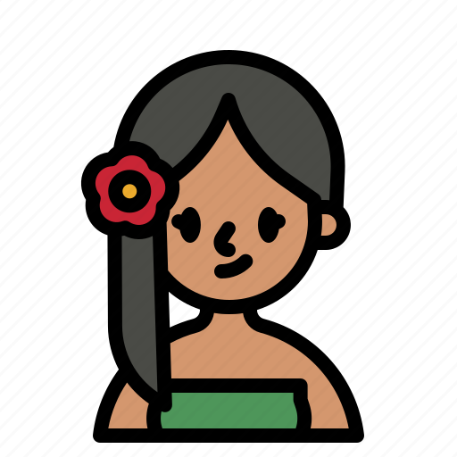 Oceanis, woman, island, avatar, user icon - Download on Iconfinder