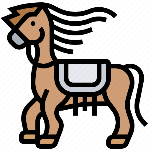 Animal, horse, racing, riding, saddle icon - Download on Iconfinder