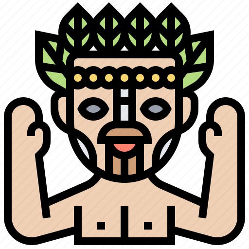 Craft, decorated, indigenous, mask, wood icon - Download on Iconfinder