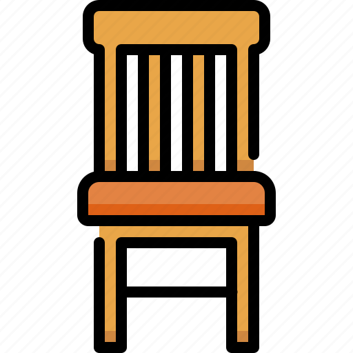 Furniture, home living, furnishing, household, dining chair, seat, chair icon - Download on Iconfinder