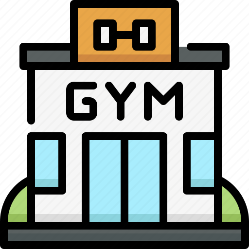 Fitness, exercise, workout, gym, gym center, building, sport icon - Download on Iconfinder