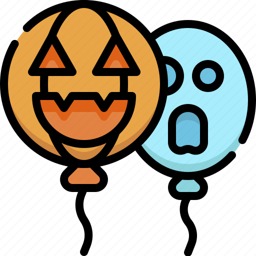 Halloween, party, horror, scary, decoration, balloons, evil icon - Download on Iconfinder