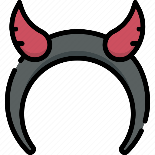 Halloween, party, horror, scary, decoration, headband, satan icon - Download on Iconfinder