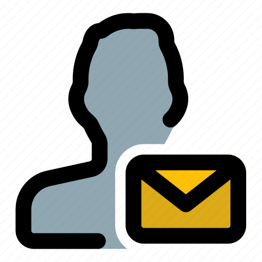 Mail, envelope, single man, email icon - Download on Iconfinder