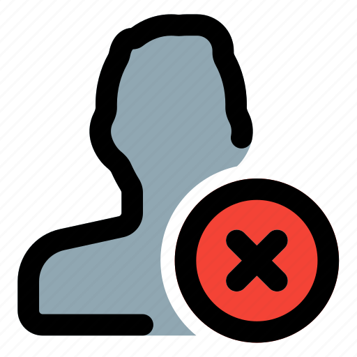Remove, cancel, cross, single man icon - Download on Iconfinder