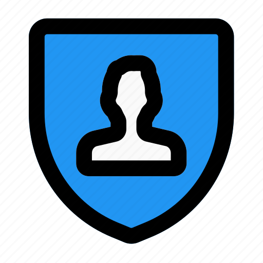 Shield, single man, guard, antivirus icon - Download on Iconfinder