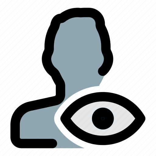 View, eye, vision, single man icon - Download on Iconfinder