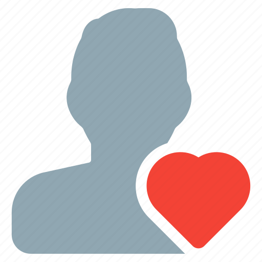 Love, heart, single man, like icon - Download on Iconfinder