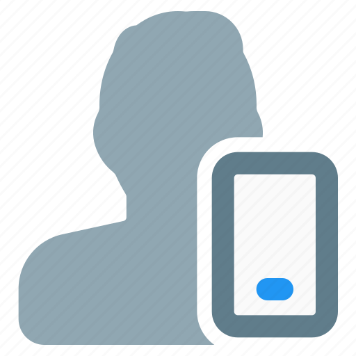 Smartphone, single man, mobile, phone icon - Download on Iconfinder