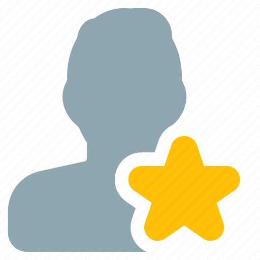 Star, rating, badge, single man icon - Download on Iconfinder