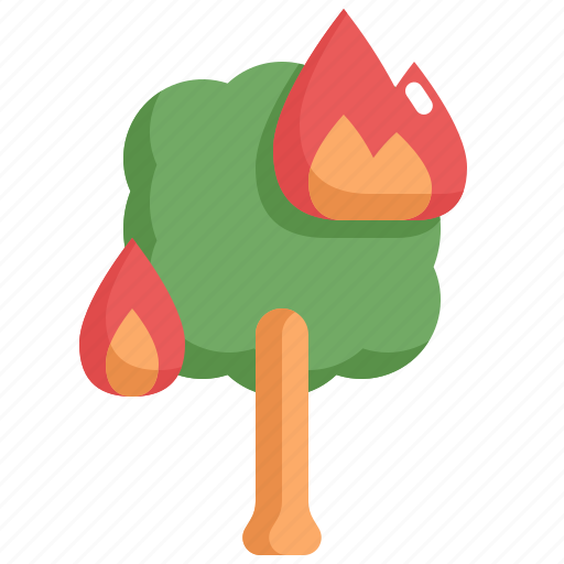 Burn, climate change, disaster, fire, natural disaster, nature, tree icon - Download on Iconfinder