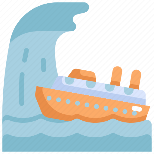 Climate change, natural disaster, ship, ship capsized, storm, tornado, tsunami icon - Download on Iconfinder