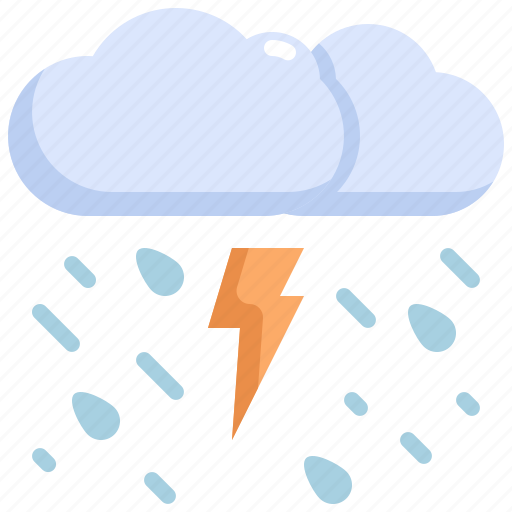 Clodu, forecast, rain, storm, thunder, weather icon - Download on Iconfinder