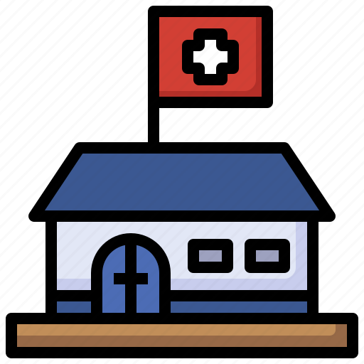 Shelter, medical, assistance, first, aid, hospital, clinic icon - Download on Iconfinder