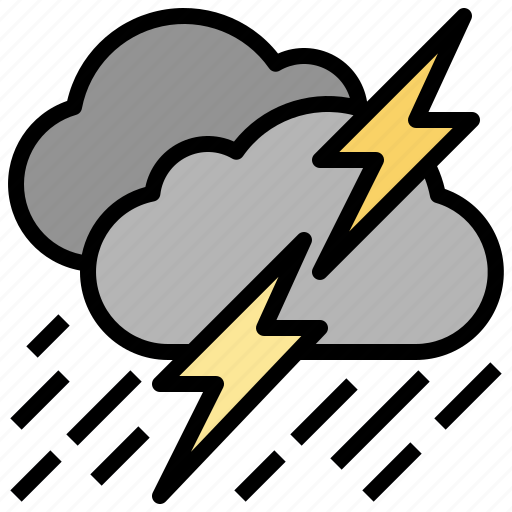 Thunderstorm, lightning, storm, bolt, climate icon - Download on Iconfinder