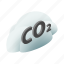 carbon, chemistry, cloud, co2, dioxide, gas, isometric 