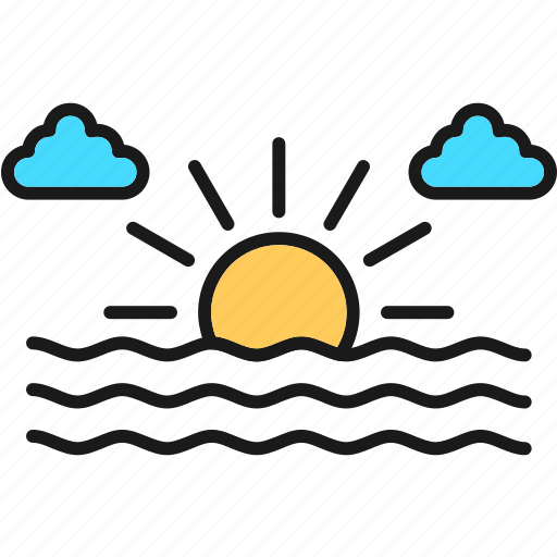 Seahorizonsun, sunrise, sunset, weather, natural, resources icon - Download on Iconfinder