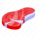 natural, meat, isometric 