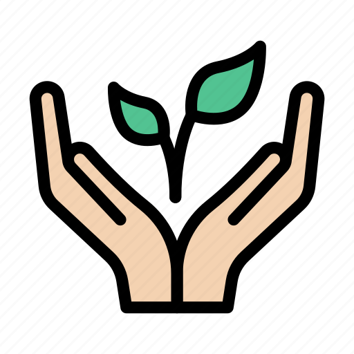 Hand, green, care, safety, nature icon - Download on Iconfinder