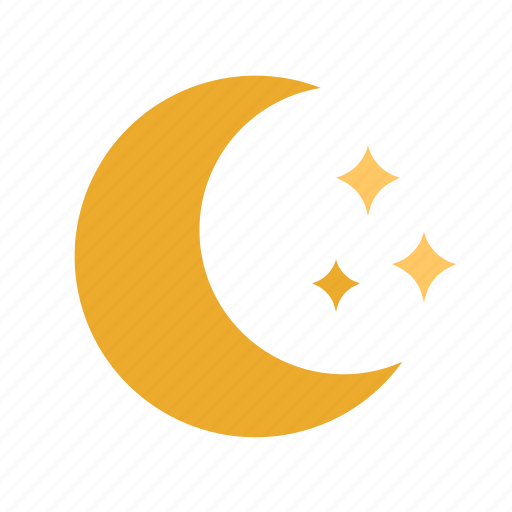 Moon, night, half, stars, cloud icon - Download on Iconfinder