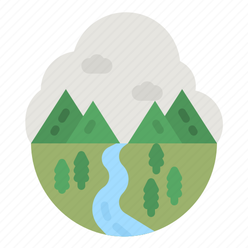 River, wave, landscape, nature, water icon - Download on Iconfinder