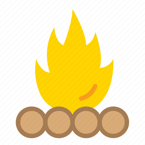 Fire, bonfire, flame, hot, burn, campfire, blaze icon - Download on Iconfinder