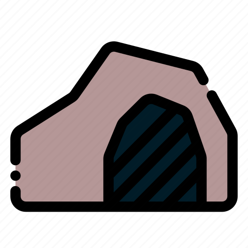 Cave, stone, rock, cavern, entrance icon - Download on Iconfinder