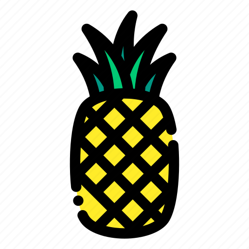 Pineapple, fruit, fresh, sweet, tropical icon - Download on Iconfinder
