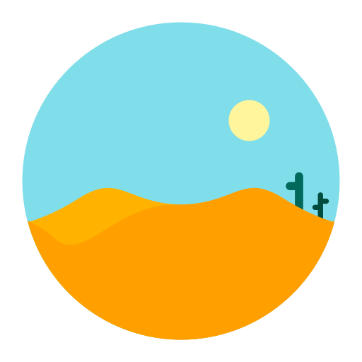 Cactus, desert, hot, nature, sky, sun icon - Free download