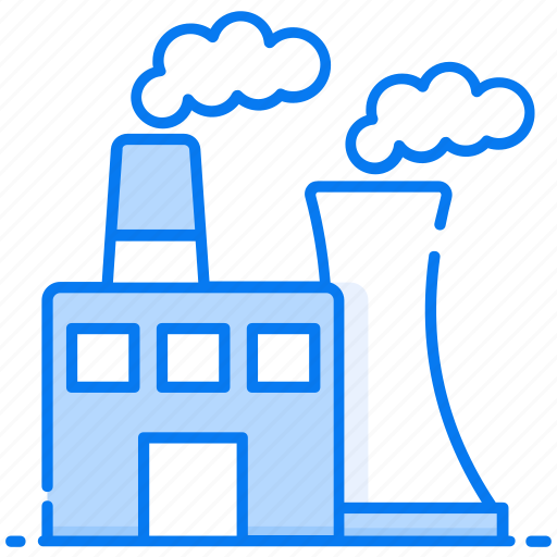 Eco factory, eco manufacturing, ecology factory, industry, thermal pollution icon - Download on Iconfinder