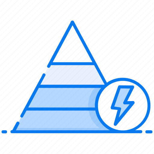 Eco pyramid, energy pyramid, information pyramid, pyramid diagram, triangle icon - Download on Iconfinder