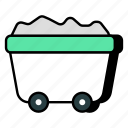 garbage city cart, handcart, pushcart, wheelbarrow, cart