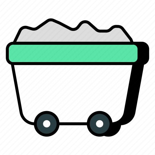 Garbage city cart, handcart, pushcart, wheelbarrow, cart icon - Download on Iconfinder