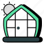 solar home, solar house, homestead, residence, accomodation 