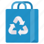 shopping, bag, recycling 