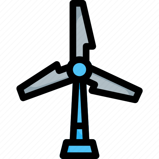 Energy, power, turbine, wind, windmill icon - Download on Iconfinder