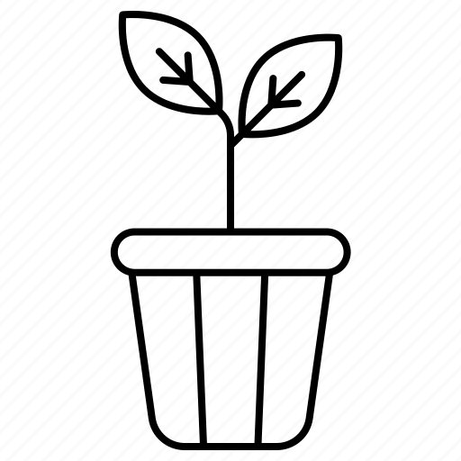 Plant, gardening, pot, leaves, grow icon - Download on Iconfinder