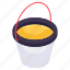 water basket, bucket, pail, container, garden bucket 