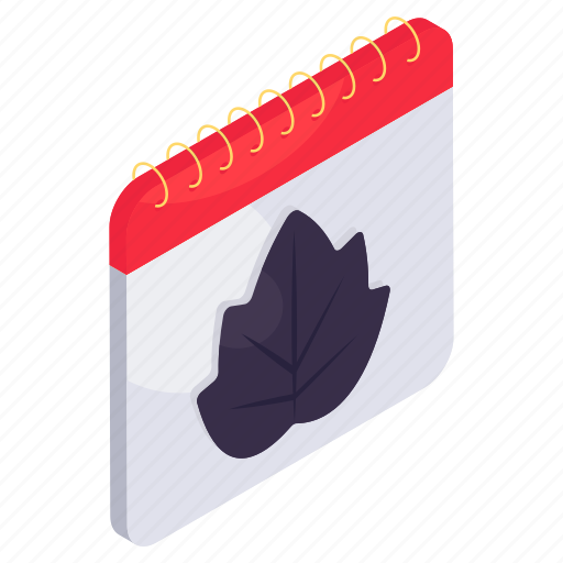 Autumn calendar, schedule, daybook, datebook, almanac icon - Download on Iconfinder
