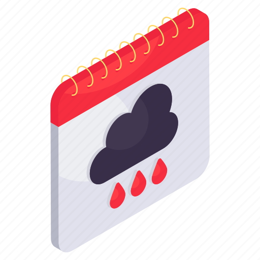 Calendar, cloudy schedule, daybook, datebook, almanac icon - Download on Iconfinder