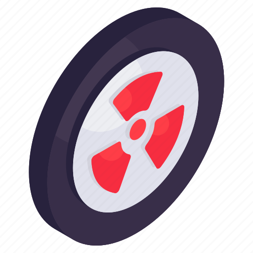 Radioactive sign, radioactive symbol, nuclear sign, nuclear symbol, radioactive caution icon - Download on Iconfinder