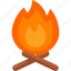bonfire, campfire, camping, fire 