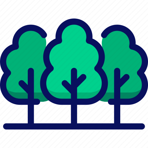 Forest, trees, woods, nature icon - Download on Iconfinder