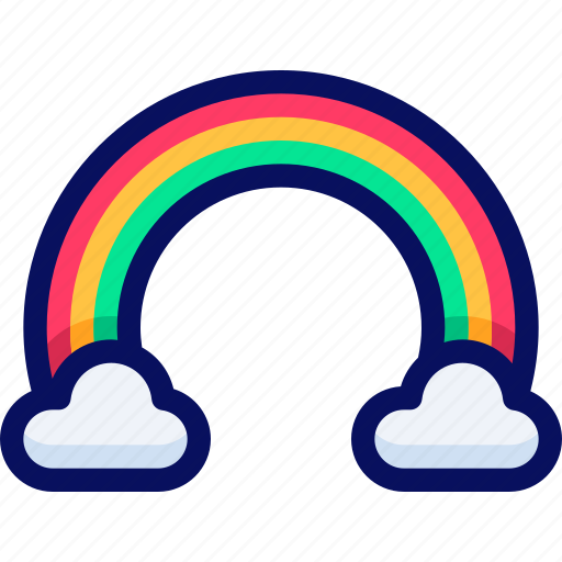 Rainbow, sky, weather, cloud icon - Download on Iconfinder