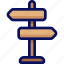 signpost, direction, arrow, travel 
