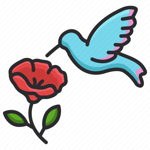 Hummingbirds, bird, spring, flower, hummingbird, nature icon - Download on Iconfinder