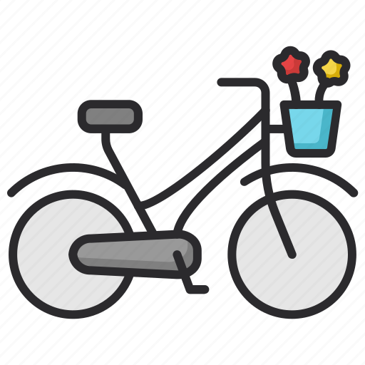 Spring, cycle, bicycle, flower, nature, ecology icon - Download on Iconfinder