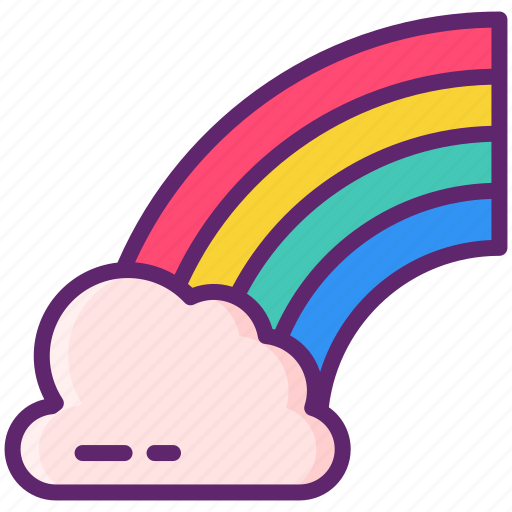 Rainbow, weather, lgbt, cloud icon - Download on Iconfinder