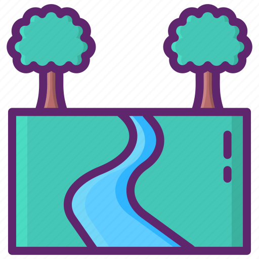 River, landscape, ecology, nature icon - Download on Iconfinder
