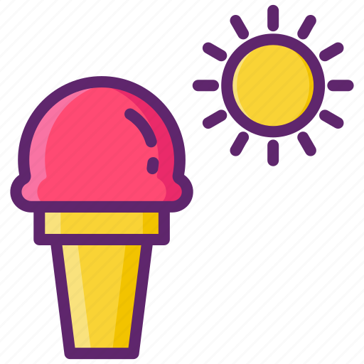 Summer, sun, ice cream, food icon - Download on Iconfinder